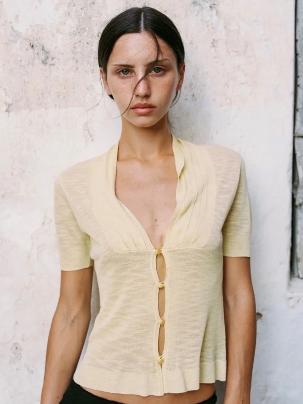 With Jean Top | Ilio Yellow Top M